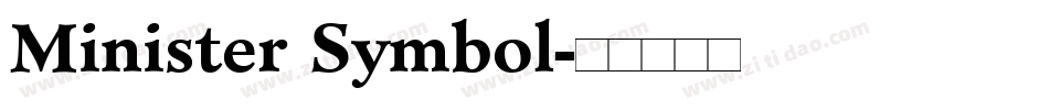 Minister Symbol字体转换